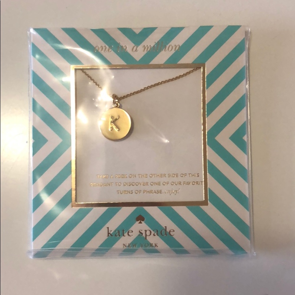 Kate Spade never worn initial necklace